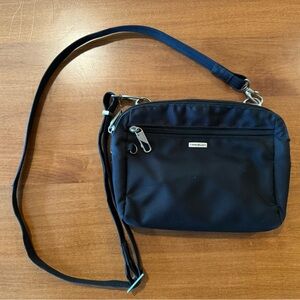 Travelon classic convertible crossbody and waist pack, black